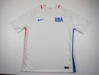Usa Soccer Jersey Mens Large White Nike Dri Fit Official Replica 2016 Swoosh