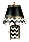 Mackenzie-childs Courtly Zig Zag Table Lamp 25  X 15  New No Box