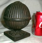 Antique Primitive American 1870 s Country Store Cast Iron Flower String Holder