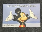 Disney World Used Ticket Only For Collection  Let The Memories Begin 