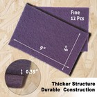 Meshmight 12-pack 6 x9  Non-woven Scuff Pads - Purple P600 6 x9  