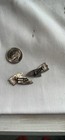 Antique Sterling And Enamel Niagara Falls Souvenir Cufflinks
