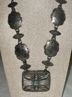 Vintage Estee Lauder Solid Perfume Locket Necklace Moonsilver Southwestern