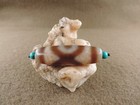 Powerful Genuine Ancient Natural Indo Tibetan 2 Eyes Agate Dzi Old Bead C90