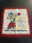 Vintage Us Army Fort Polk La Pillowcase Souvenir Mother   Dad Poem