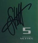 Sebastian Vettel Signed F 1 Official Aston Martin Team Card Auto Beckett Bas Coa