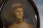 Wonderful wwi Us Army Soldier Framed Convex Portrait W tiger Stripe Frame