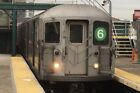 Huge 26 5    Vintage Nyc Subway  6 Train Car Old Mylar Roll Sign Manhattan Bronx