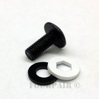 10-32 Thread X 1 2  Dj Audio Rack Mount Screws Bolts Black Washer - 20 Pack Lot