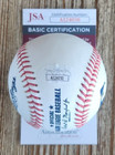 Raphael Warnock Signed Omlb Baseball W  Jsa Coa  ai24050 Georgia Senator