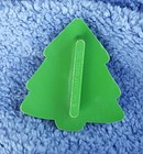 1974 Hallmark Christmas Mini Cookie Cutter Avocado Green Tree Hard Plastic
