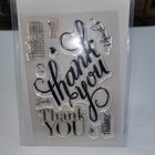 Stampin Up Stamp Set Another Thank You Clear Photopolymer Cling Stamps Euc 
