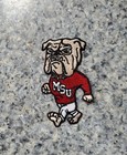 Vintage Mississippi State Bulldogs Logo Patch  Embroidered Iron On Backing 3 x2 