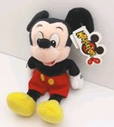 Vintage 1996 Walt Disney World Mouseketoys Mickey Mouse 8  Bean Bag Plush Toy