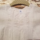 Antique Handmade Baby Girl Doll Child Dress White Size 1 Year