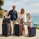Luggage Sets 5 Piece With Tsa Lock Spinner Wheels  Unisex Hard Case Abs Suitcase
