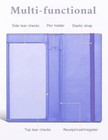 Checkbook Cover For Personal Checkbook Wallet For Women   Men Lavender Blue