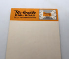 Vintage Rio Grande Railroad Note Pad