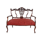 Antique  Victorian Sofa Settee Parlor Set Carved Chippendale  1890 6pc Mahogany 