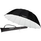 Westcott 7 Feet Parabolic Umbrella  White black - Bundle With Flashpoint Streakl