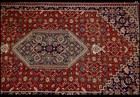 Vintage Bijar 3 X 5    Rug Handmade Great Colors Very Good Condition