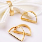 Gold Napkin Rings Set Of 200  Semicircle Metal Gold Napkin Holder Buckles 