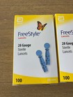 Lot Of 4 - Freestyle 28 Gauge Sterile Lancets Box Of 100 Count 400 Total Lancet