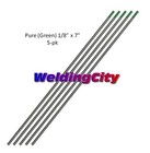Weldingcity   5-pk Tig Welding Tungsten Electrode Pure  green  1 8 x7  Us Seller