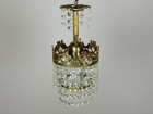 Antique   Vintage Crystal Chandelier Light Fixtures   Small French Style 1960   s