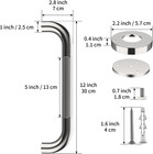 12 Inch Stainless Steel Chrome Shower Grab Bar   Bathroom Balance Bar  Saf