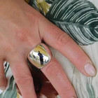 925 Sterling Silver  Solid Silver  Band Ring  Unisex  Wide Dome Ring