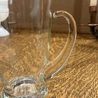 Vintage 9    Martini Pitcher Handblown Glass Cocktail Pitcher With An Ice Lip  