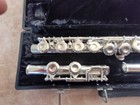Vtg King Cleveland Closed Hole Flute 610 Silver Plate  623163 With Hard Case