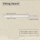 Custom Handmade Viking Sword   Carbon Steel Blade  Outdoor Survival Hunting Tool