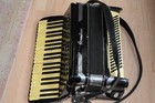 Acordiana Accordion With Case And Key Vintage Musical Instrument Keyboard Key   