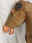 Antique Pull Toy Horse Only Burlap Mohair Read Description 20    Tall 19   long