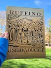 Ruffino Riserva Ducale Wine Italy Wall Plaque Sign Brass Vintage Sopranos 13x10