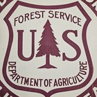 Vintage Us Forest Service 12  Porcelain Sign Wood Water Forage Wildlife Shield