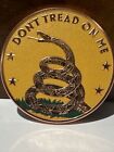    don t Tread On Me    - One Avdp Ounce  999 Fine Copper Round - Colorized    