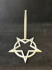 Silver Pentagram Pendulum Stand  3d Printed 