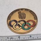 Large 3  Bronze Medallion Commemorative Of  the Legends Of The Olympics 