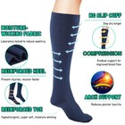 6 Pairs Copper Compression Socks 20-30mmhg Graduated Support Mens Womens S xxl