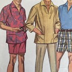 1960   s Simplicity 7145 Men   s Split Neck Pullover Shirt - Fly Pant   Short