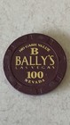 Bally s Las Vegas  100  Tournament Poker Chip  b  No Cash Value Ncv Rare Nice 