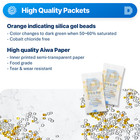 1 Gram X 200 Pk  dry   Dry  Food Grade Orange Indicating Silica Gel Packets