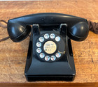 Western Electric Pre-war 1940 Model 302 Metal Rotary Phone F-1 Handset Telephone