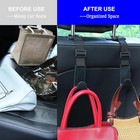 Headrest Hooks For Car Adjustable 4 Pack Vehicle Seat Back Organizer Storage Han