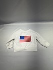 Cat   Jack Baby Usa Sweatshirt   White   Guc   0   3m