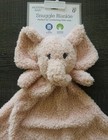 Modern Baby Pink Elephant Snuggle Blankie Lovey Soft Plush Security Blanket New
