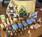 Disney Store Snow White And The Seven Dwarfs Cottage Play Set Large Lot